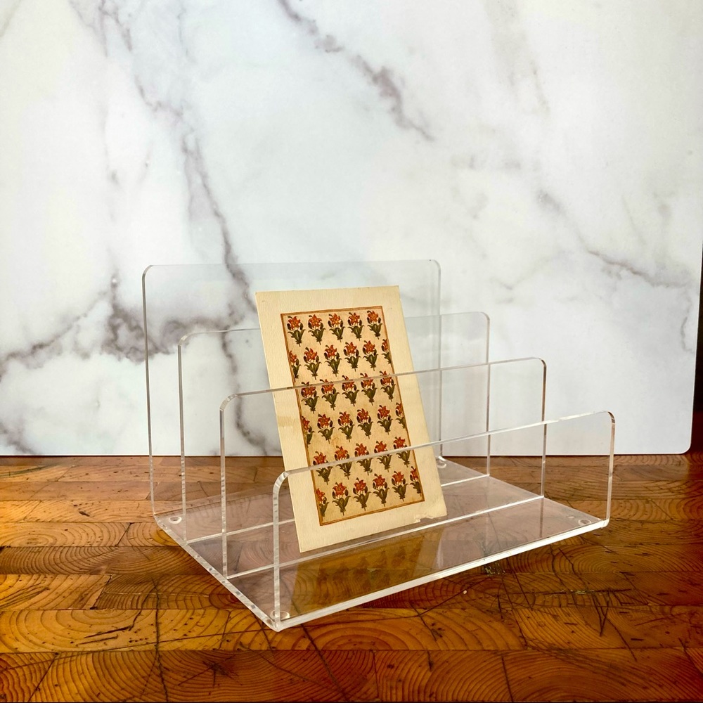 Clear Acrylic Letter Mail  File Office Sorter